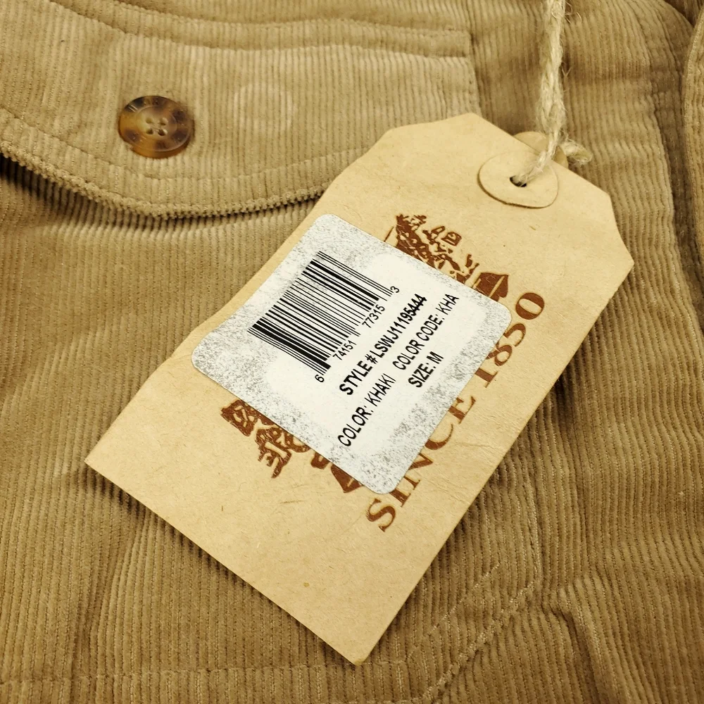 Levis Fleece Lined Corduroy Flannel Shirt Jacket Mens Medium Shacket Khaki Tan - Picture 8 of 11